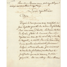 Lycée Républicain. Échange de correspondance entre le conseil d'administration et le baron Elisabeth-Pierre de Montesquiou. 