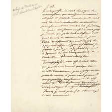 Lycée Républicain. Échange de correspondance entre le conseil d'administration et le baron Elisabeth-Pierre de Montesquiou. 