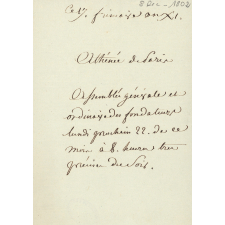 Athénée de Paris. Convocation à l'assemblée générale des Fondateurs.