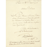 Athénée de Paris. Extrait des délibérations prises en assemblée générale des Fondateurs le 28 Floréal an XI. 