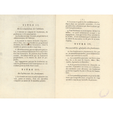 Réglemens de l'Athénée de Paris. Délibérés et arrêtés dans l'assemblée des Fondateurs du 24 juillet 1806.