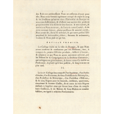 Édit du Roi concernant le Collège de la ville de Bourges.