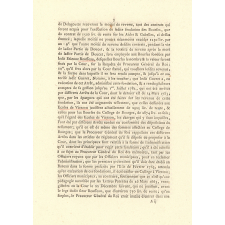 Arrest de la Cour de Parlement Portant réglement pour les écoles de Vierzon & pour la fondation faite par Etienne Rousseau, Avocat en Parlement, en faveur desdites Écoles & pour établir des Bourses dans le Collège de Bourges.