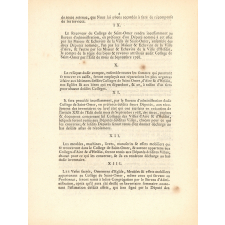 Lettres Patentes du Roi concernant les collèges de Saint-Omer, Aire et Hesdin. 