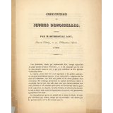 Institution de jeunes demoiselles dirigée par Mademoiselle Alix à Paris. 