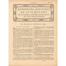 Ouverture par Mr Sellier d'une Ecole des Sciences et des Arts à Amiens. 