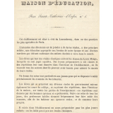 Maison d'éducation, rue Sainte-Catherine d'Enfer à Paris. 