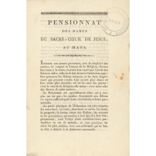 Pensionnat des Dames du Sacré-Coeur de Jésus au Mans.