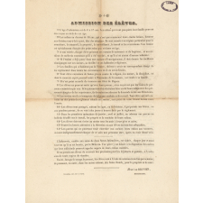 Collège de Vendôme. Prospectus 1846.