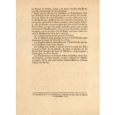 Instruction pour être admis pensionnaire au collège Mazarin.