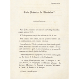 Prospectus de l'école primaire annexée au Collège Stanislas. 