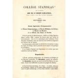 Collège Stanislas. École Spéciale Préparatoire. 