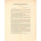 Lettre d'information à propos de la rentrée du 2 octobre 1848 au Collège Stanislas. 