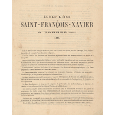 École Libre Saint-François-Xavier à Vannes (Morbihan).
