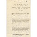Lectures dramatiques ou leçons pratiques de déclamation, Maison du C. Daix. 