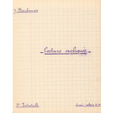 Lecture expliquée n°I