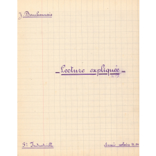 Lecture expliquée n°I