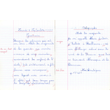 Cahier du jour n°1