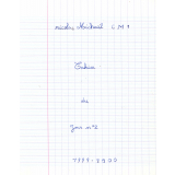 Cahier du jour n°2
