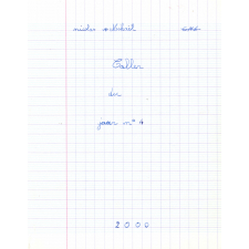 Cahier du jour n°4