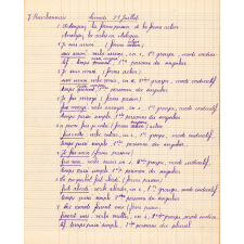 Cahier du jour