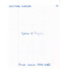 Cahier d'anglais