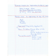Cahier d'espagnol