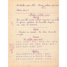 Cahier du jour n°1