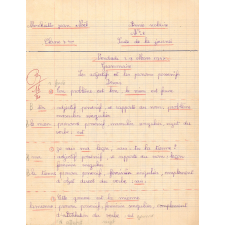 Cahier du jour n°8