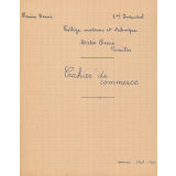 Cahier de commerce