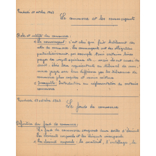 Cahier de commerce