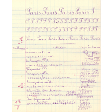 Cahier de devoirs
