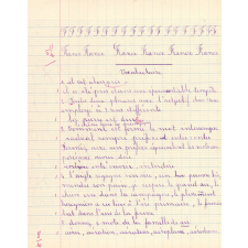Cahier de devoirs