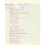 Cahier de devoirs