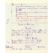 Cahier de devoirs