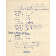 Cahier d'Algèbre