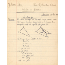 Cahier de géométrie