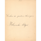 Cahier de questions théoriques