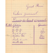 Cahier journal