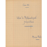 Cahier de Mathématiques préparations
