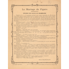 Le théâtre français : Le mariage de Figaro