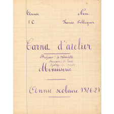 Carnet d'atelier - menuiserie