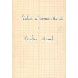 Cahier de travaux manuels