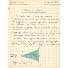 Cahier d'optique