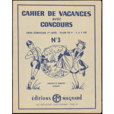 Cahier de vacances avec concours, cours élémentaire 2e année-classe de 9e-8 à 9 ans N°3, Loulou et Babette scouts