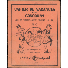 Cahier de vacances avec concours, cours des tout-petits--classes enfantines-5 à 6 ans N°0, les saisons et les jeux de Loulou et Babette