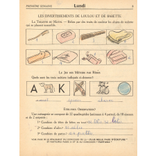 Cahier de vacances avec concours, cours moyen 1ère année-classe de 10e-7 à 8 ans N°2, Les jeux de plage de  Loulou et Babette
