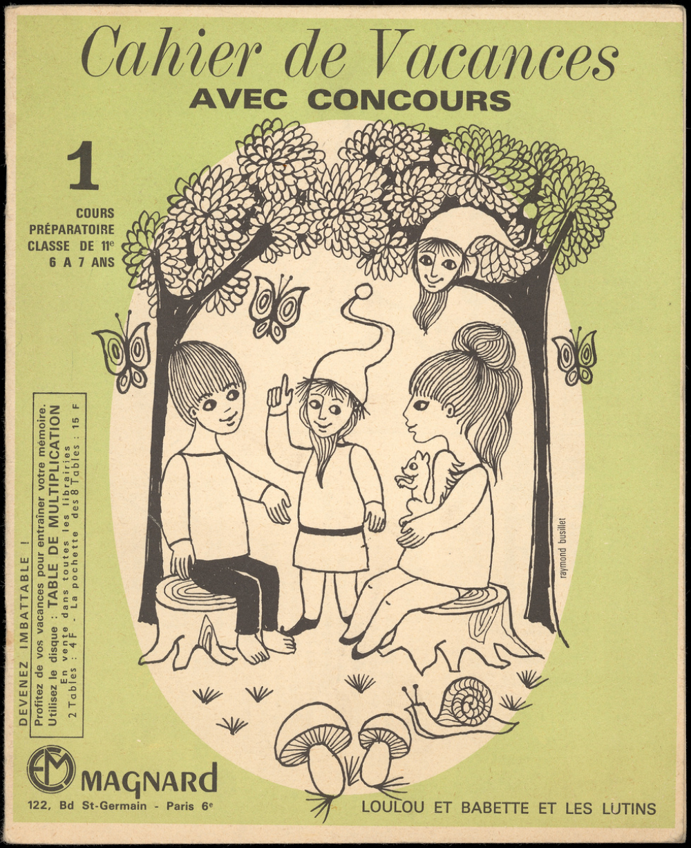 Cahier de vacances avec concours, cours préparatoire-classe de 11e-6 à 7 ans, 1, Loulou et Babette et les lutins