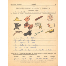 Cahier de vacances avec concours, cours moyen 2e année-classe de 7e-10 à 12 ans N°5, Loulou et Babette partent en voyage