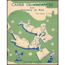 Cahier de vacances avec concours et prix, cours moyen 2e année N°5,